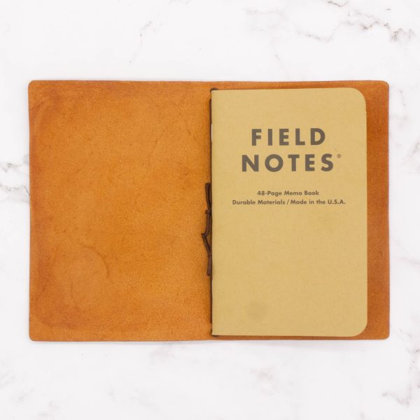 Pocket-Size Leather Traveler Notebook Cover – Fits 3.5" x 5.5" Midori-Style Inserts - Image 10