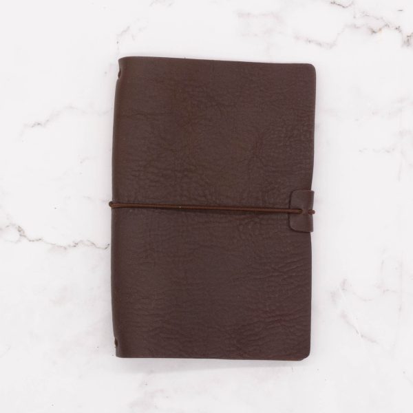 Pocket-Size Leather Traveler Notebook Cover – Fits 3.5" x 5.5" Midori-Style Inserts - Image 11