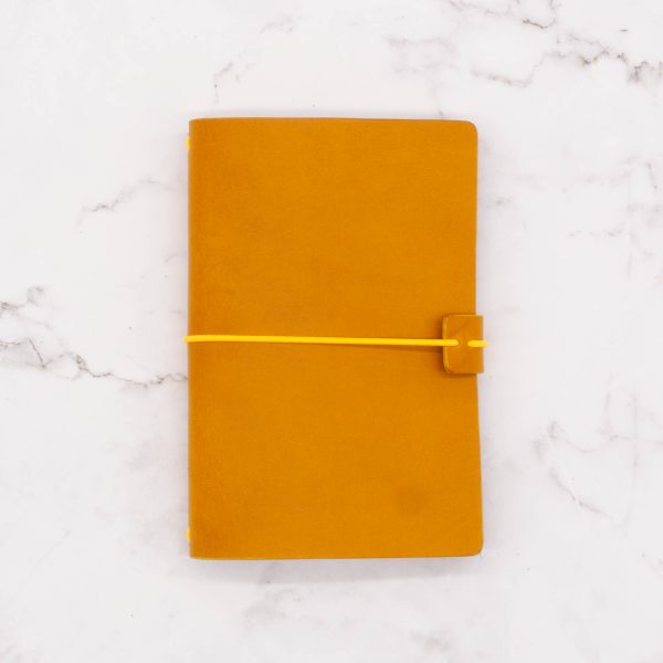 Pocket-Size Leather Traveler Notebook Cover – Fits 3.5" x 5.5" Midori-Style Inserts