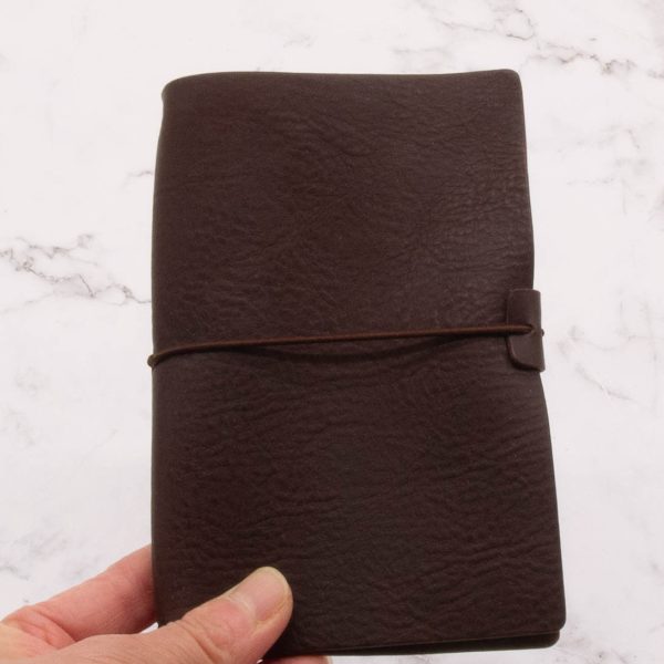 Pocket-Size Leather Traveler Notebook Cover – Fits 3.5" x 5.5" Midori-Style Inserts - Image 14