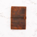 Pocket-Size Leather Traveler Notebook Cover – Fits 3.5" x 5.5" Midori-Style Inserts