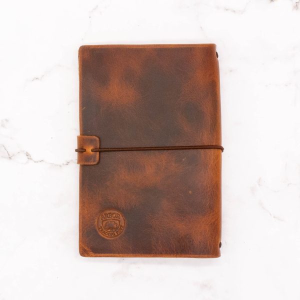 Pocket-Size Leather Traveler Notebook Cover – Fits 3.5" x 5.5" Midori-Style Inserts - Image 3