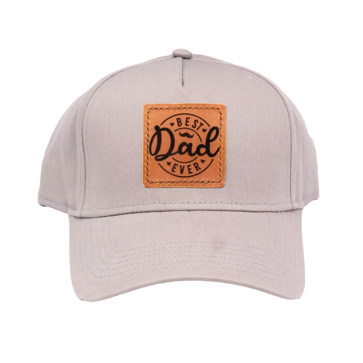 Leather Patch Ball Cap - Best Dad Ever 5 Leather Patch Ball Cap - Best Dad Ever - Image 5