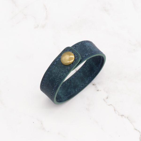 Leather Bracelet with Snap - Image 8