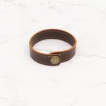 Leather Bracelet with Snap