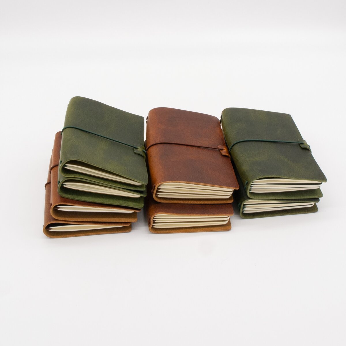 Pocket-Size Leather Traveler Notebook Cover (Include 3 Notebooks) – Fits 3.5" x 5.5" Midori-Style Refills 17 Pocket-Size Leather Traveler Notebook Cover (Include 3 Notebooks) – Fits 3.5" x 5.5" Midori-Style Refills - Image 17