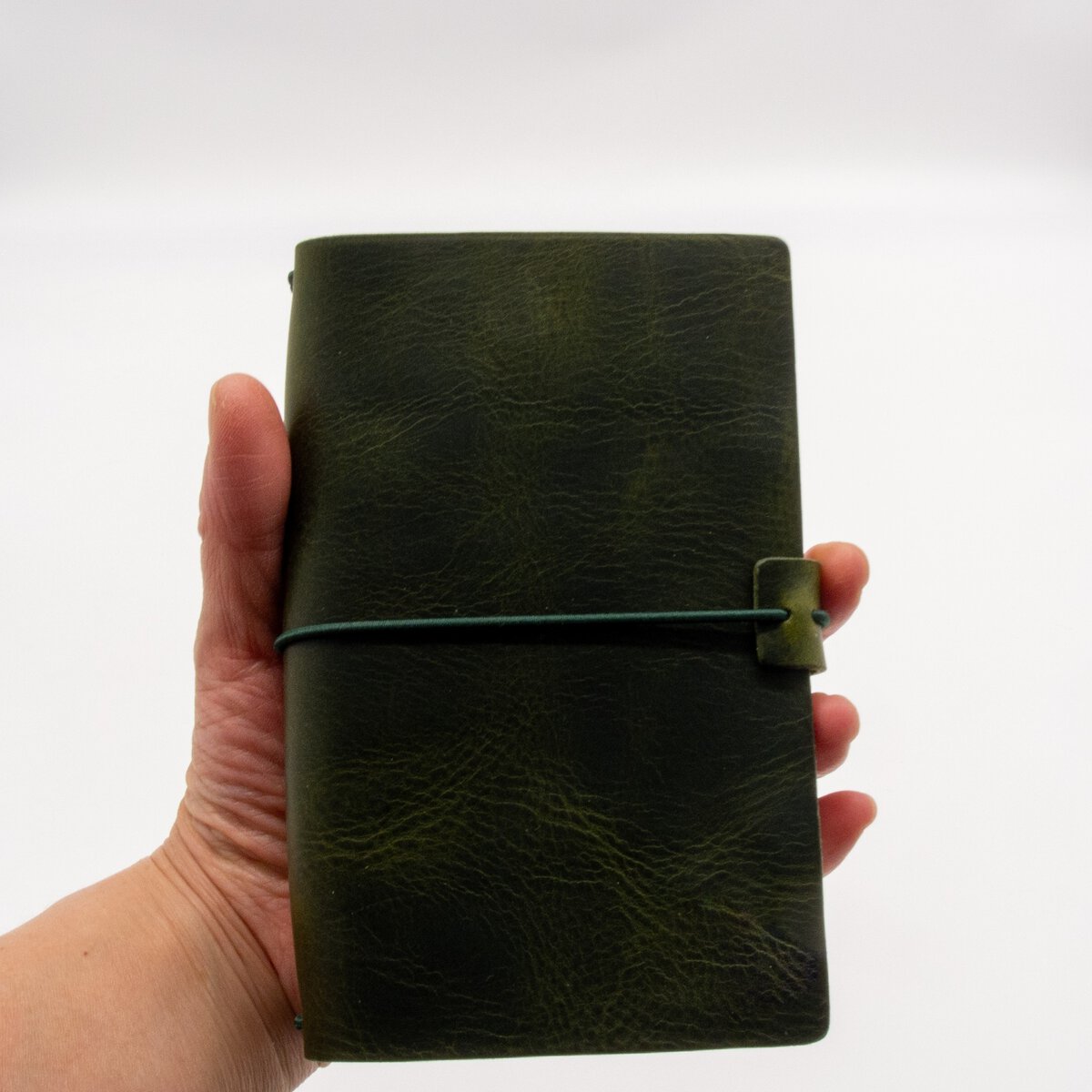 Pocket-Size Leather Traveler Notebook Cover (Include 3 Notebooks) – Fits 3.5" x 5.5" Midori-Style Refills 8 Pocket-Size Leather Traveler Notebook Cover (Include 3 Notebooks) – Fits 3.5" x 5.5" Midori-Style Refills - Image 8