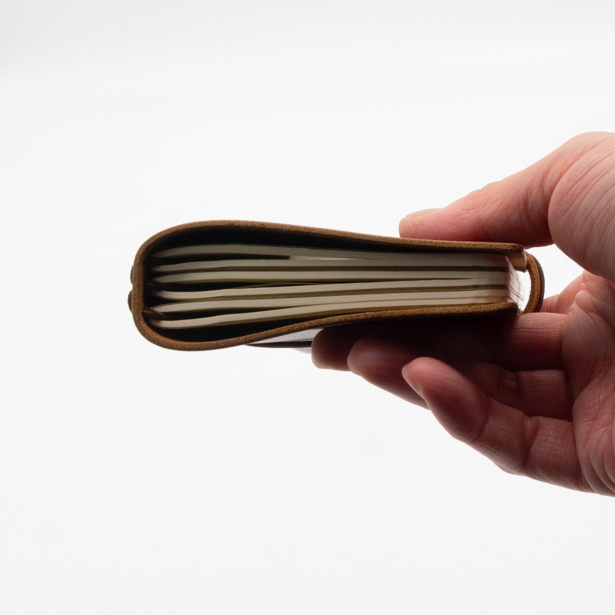 Pocket-Size Leather Traveler Notebook Cover (Include 3 Notebooks) – Fits 3.5" x 5.5" Midori-Style Refills 10 Pocket-Size Leather Traveler Notebook Cover (Include 3 Notebooks) – Fits 3.5" x 5.5" Midori-Style Refills - Image 10