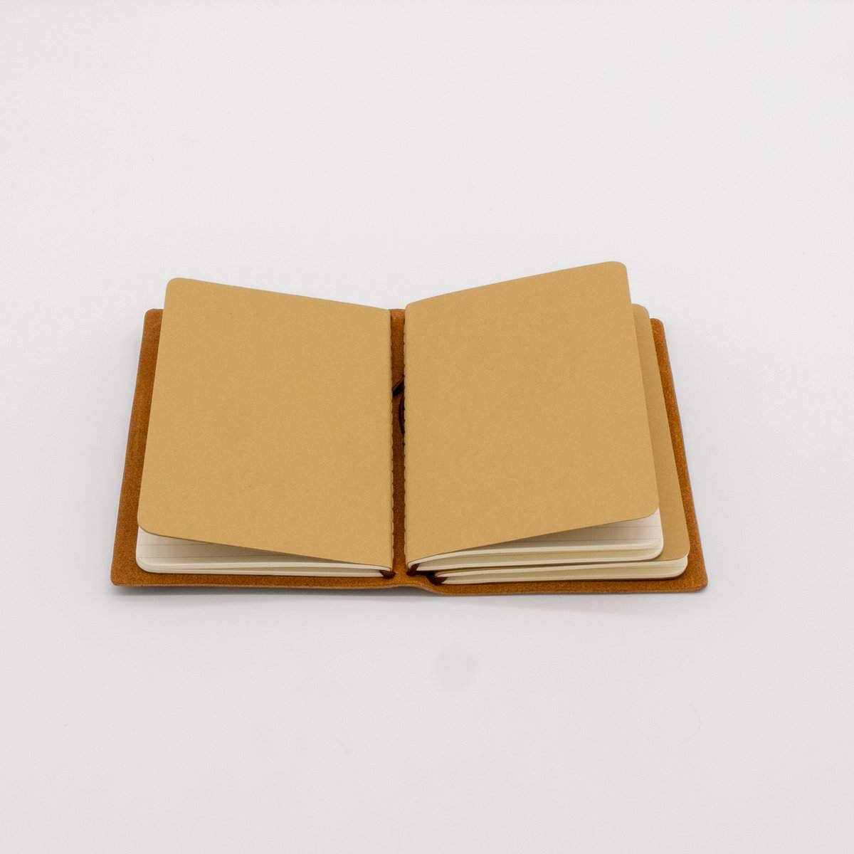 Pocket-Size Leather Traveler Notebook Cover (Include 3 Notebooks) – Fits 3.5" x 5.5" Midori-Style Refills 6 Pocket-Size Leather Traveler Notebook Cover (Include 3 Notebooks) – Fits 3.5" x 5.5" Midori-Style Refills - Image 6