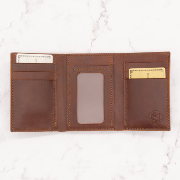 Classic Trifold Wallet with ID Window - Image 3