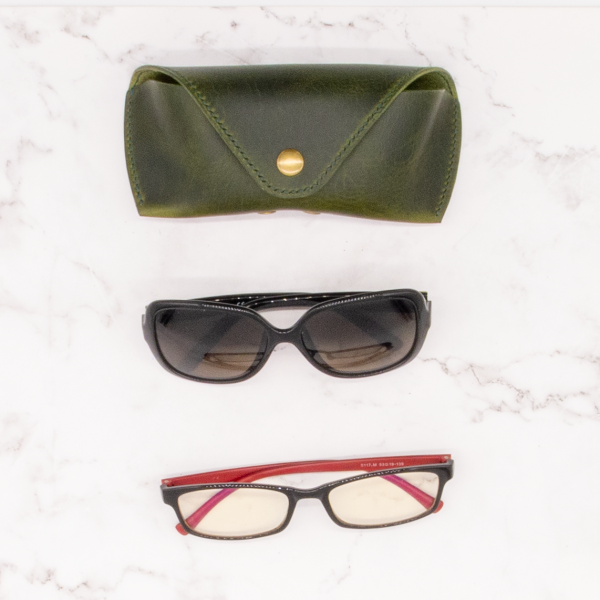 Leather Sunglass Case with Snap Closure - Image 11