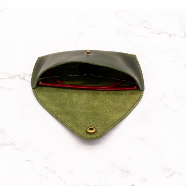 Leather Sunglass Case with Snap Closure - Image 12