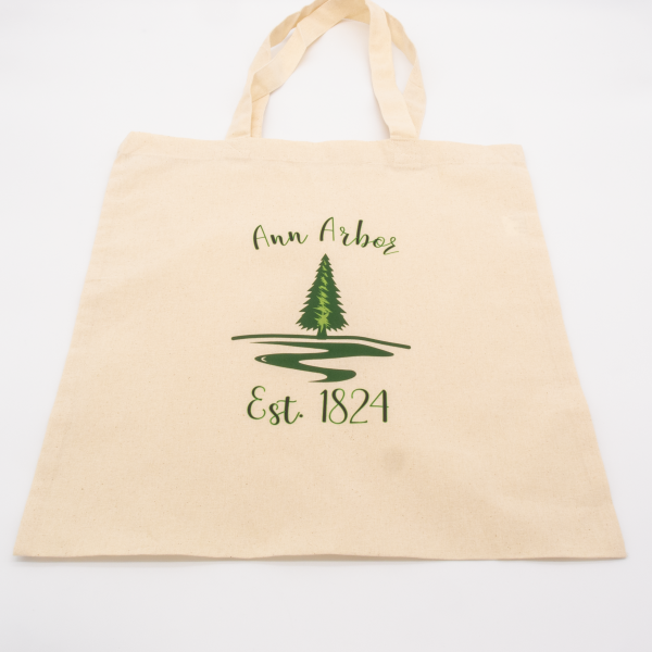 Cotton Tote Bag Natural - Ann Arbor est. 1824 - Image 4
