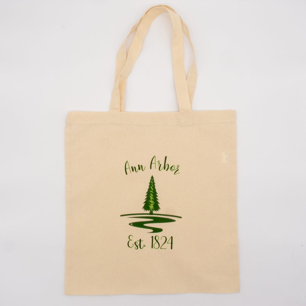 Cotton Tote Bag Natural - Ann Arbor est. 1824