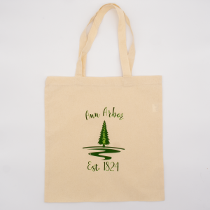 Cotton Tote Bag Natural - Ann Arbor est. 1824