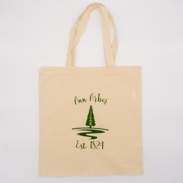 Cotton Tote Bag Natural - Ann Arbor est. 1824