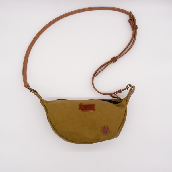 Waxed Canvas Crossbody Sling Bag (Sample Sale) - Image 2