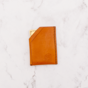 Leather Minimalist Card Case Wallet - Two Pocket (Sample Sale)