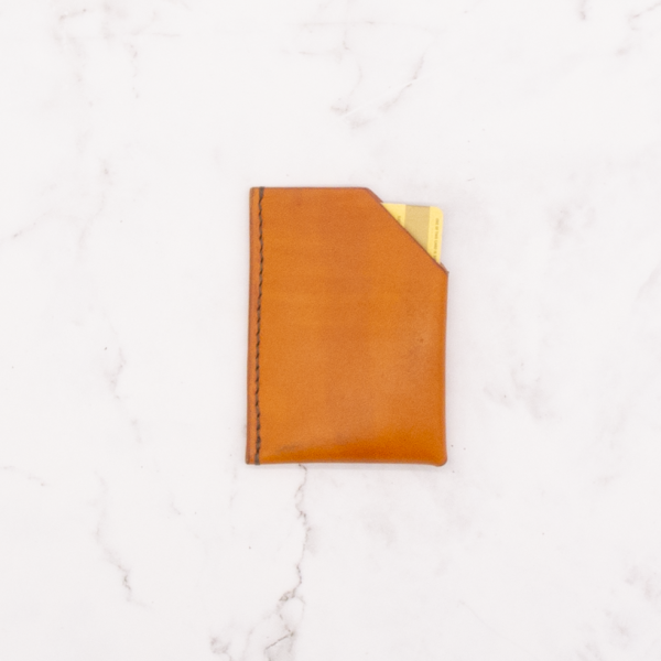 Leather Minimalist Card Case Wallet - Two Pocket (Sample Sale) - Image 3