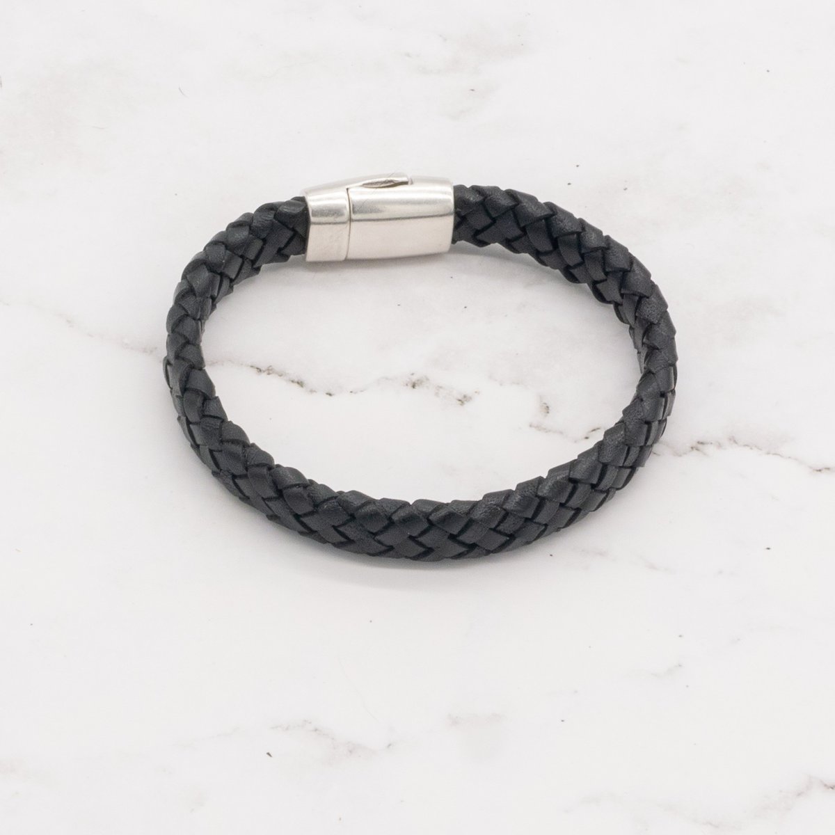 Leather Braided Bracelet with Magnetic Clasp (Choose from 3 Colors) 9 Leather Braided Bracelet with Magnetic Clasp (Choose from 3 Colors) - Image 9