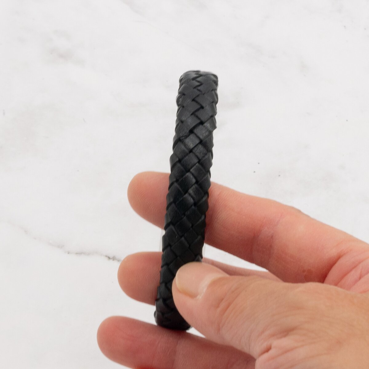 Leather Braided Bracelet with Magnetic Clasp (Choose from 3 Colors) 6 Leather Braided Bracelet with Magnetic Clasp (Choose from 3 Colors) - Image 6