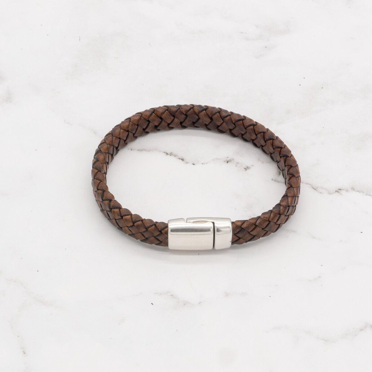 Leather Braided Bracelet with Magnetic Clasp (Choose from 3 Colors) 3 Leather Braided Bracelet with Magnetic Clasp (Choose from 3 Colors) - Image 3