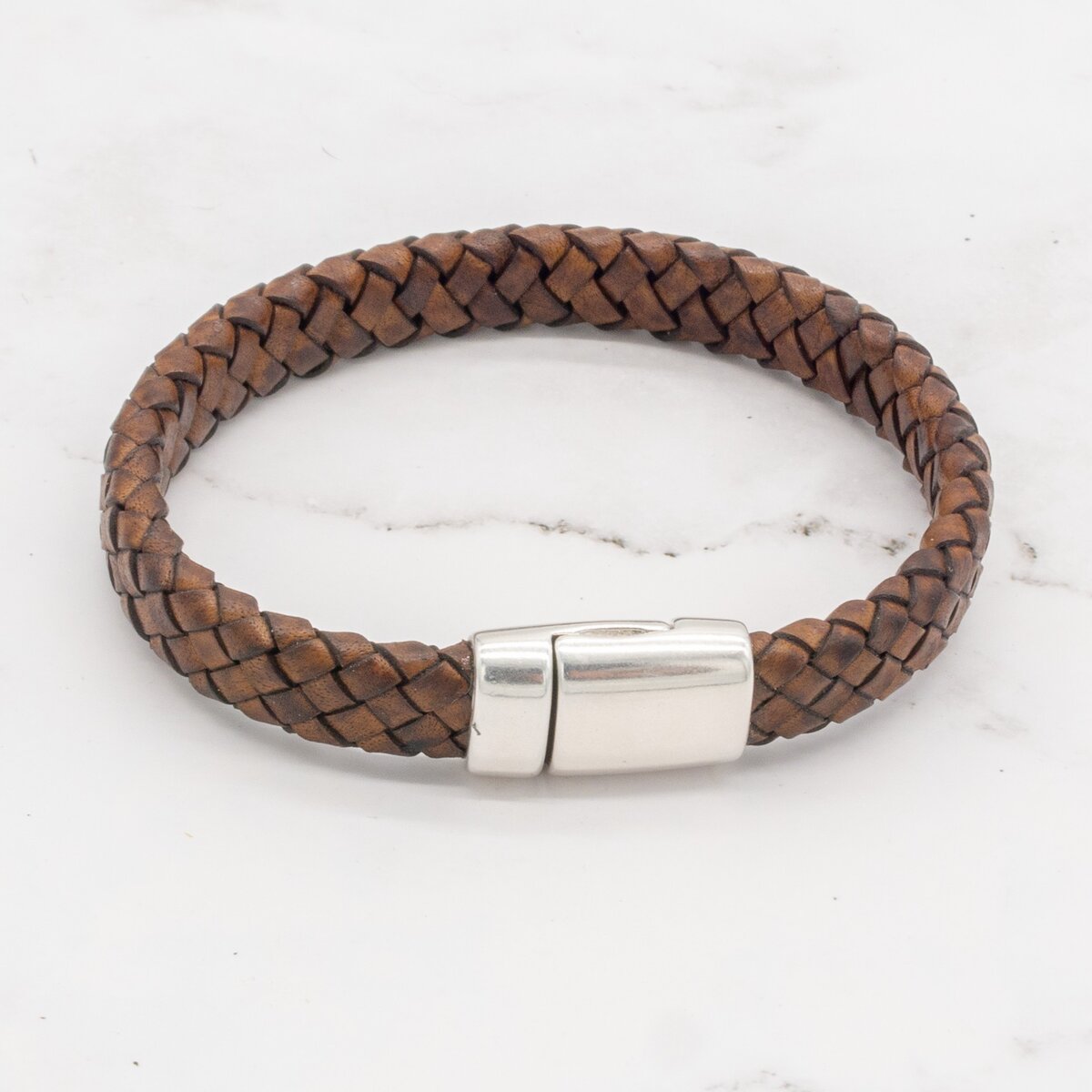 Leather Braided Bracelet with Magnetic Clasp (Choose from 3 Colors) 5 Leather Braided Bracelet with Magnetic Clasp (Choose from 3 Colors) - Image 5