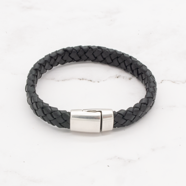 Leather Braided Bracelet with Magnetic Clasp (Choose from 3 Colors) - Image 7