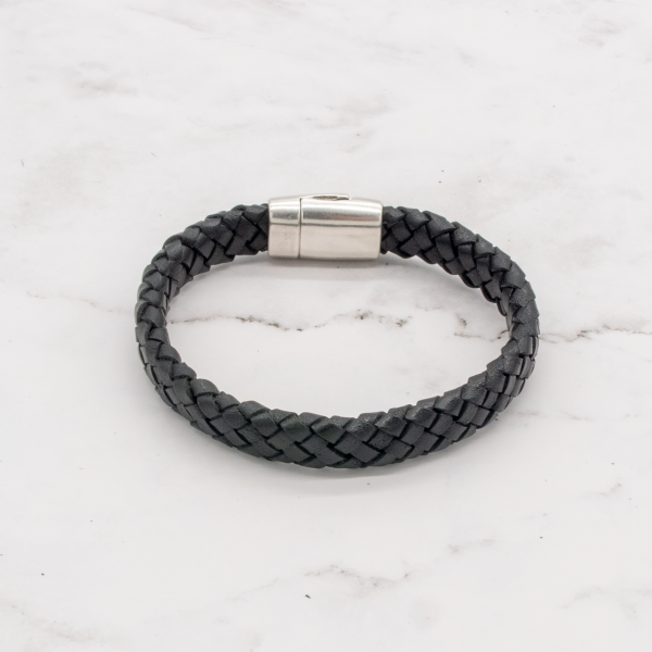 Leather Braided Bracelet with Magnetic Clasp (Choose from 3 Colors) - Image 8
