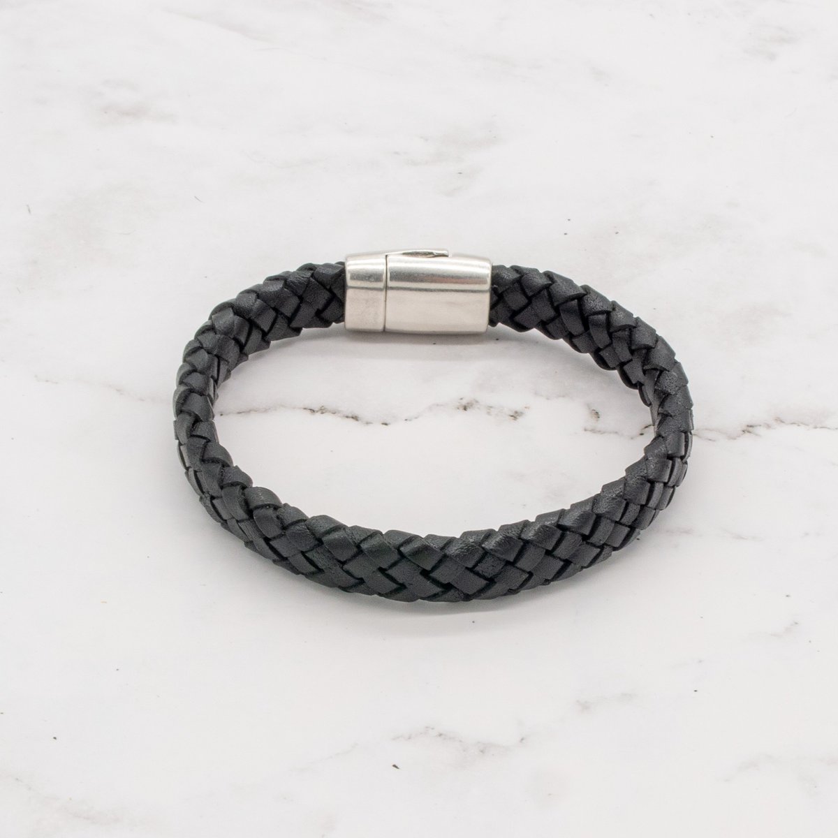 Leather Braided Bracelet with Magnetic Clasp (Choose from 3 Colors) 8 Leather Braided Bracelet with Magnetic Clasp (Choose from 3 Colors) - Image 8