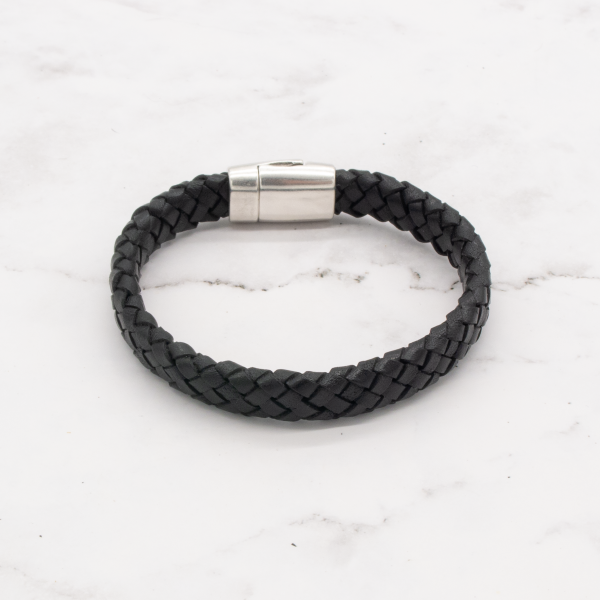 Leather Braided Bracelet with Magnetic Clasp (Choose from 3 Colors) - Image 10