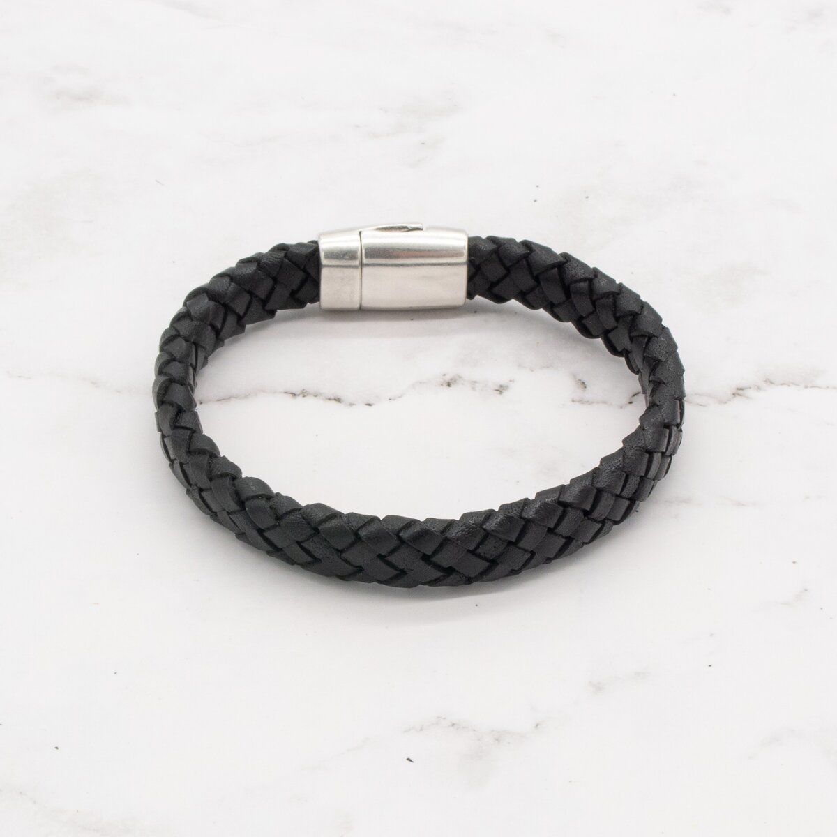 Leather Braided Bracelet with Magnetic Clasp (Choose from 3 Colors) 10 Leather Braided Bracelet with Magnetic Clasp (Choose from 3 Colors) - Image 10