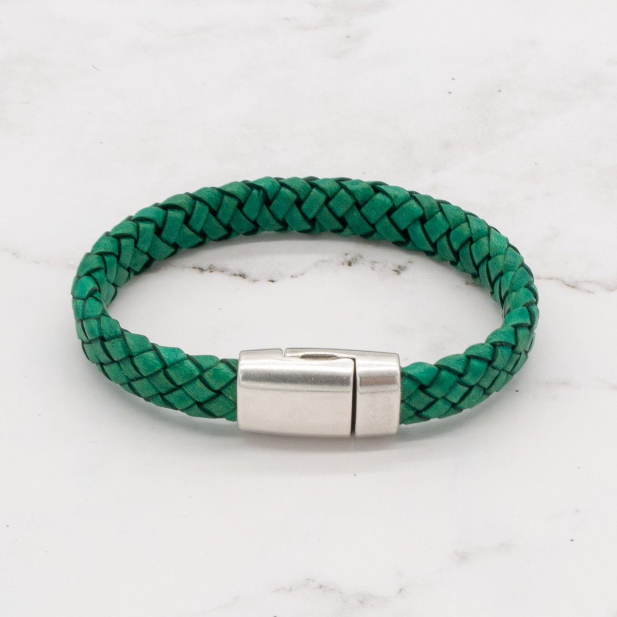 Leather Braided Bracelet with Magnetic Clasp (Choose from 3 Colors) 11 Leather Braided Bracelet with Magnetic Clasp (Choose from 3 Colors) - Image 11