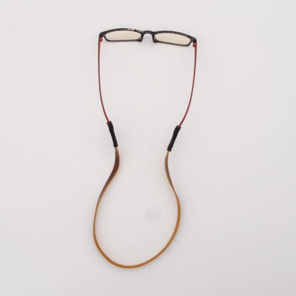 Leather Eyeglass Sunglass Retainer Strap with Flexible Silicone Sleeve - Image 8