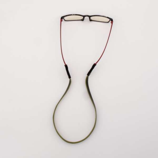 Leather Eyeglass Sunglass Retainer Strap with Flexible Silicone Sleeve - Image 7