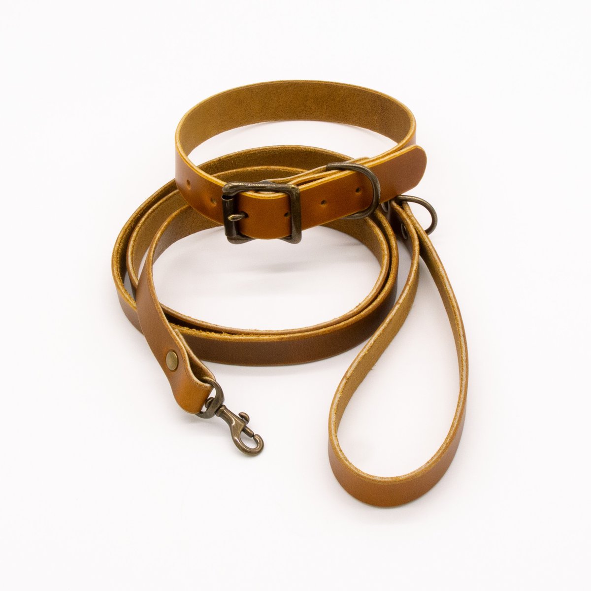 The Compass Leather Dog Collar with Solid Brass Buckle 12 The Compass Leather Dog Collar with Solid Brass Buckle - Image 12