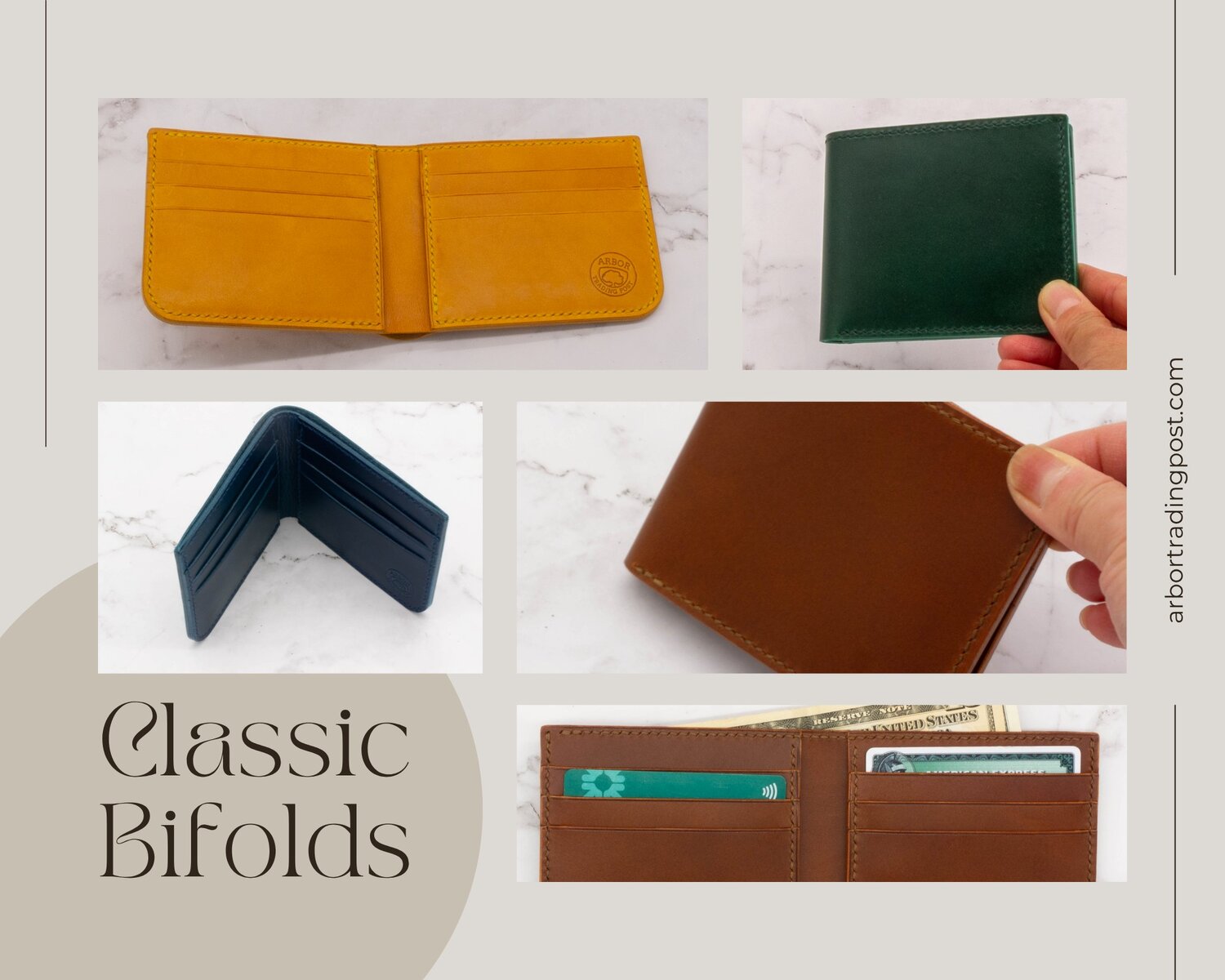 Holiday Gift Guide for Him: Thoughtful Handmade Leather Gifts He’ll Actually Use 2 Classic Bifolds