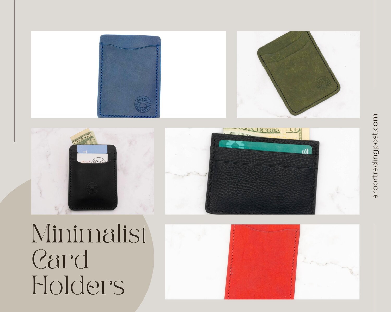 Holiday Gift Guide for Him: Thoughtful Handmade Leather Gifts He’ll Actually Use 3 Minimalist Card Holders