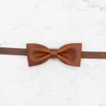 Leather Bowtie with Adjustable Neck Band - Choose from 3 Colors