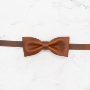 Leather Bowtie with Adjustable Neck Band - Choose from 3 Colors