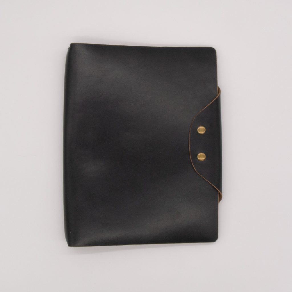 Home 34 Large Leather Traveler's Notebook Cover in Black, Fits 8.5" x 11" Notebooks (Limited Edition)