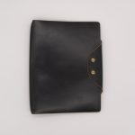 Large Leather Traveler's Notebook Cover in Black, Fits 8.5" x 11" Notebooks (Limited Edition)