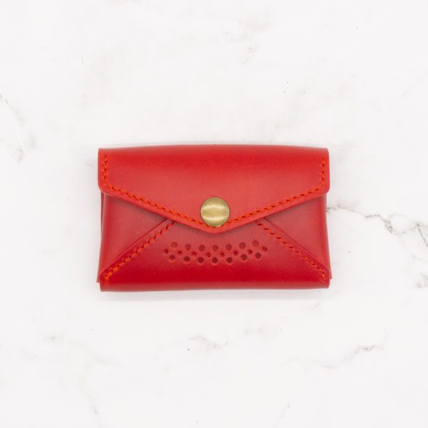 Envelop Style Business Card Case with Snap Closure