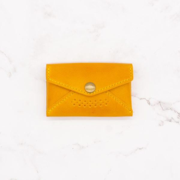 Envelop Style Business Card Case with Snap Closure