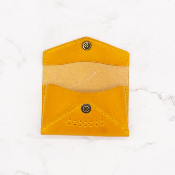 Envelop Style Business Card Case with Snap Closure