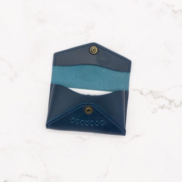Envelop Style Business Card Case with Snap Closure