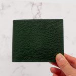 Classic Bifold Wallet in Green Pebbled and Smooth Leather - Limited Edition