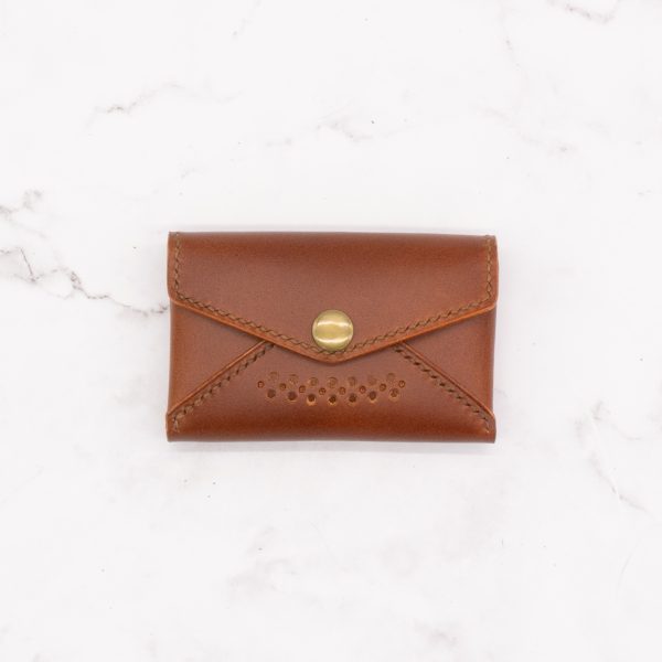 Envelop Style Business Card Case with Snap Closure