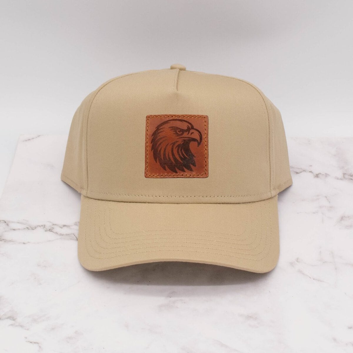 Leather Patch Ball Cap - Eagle