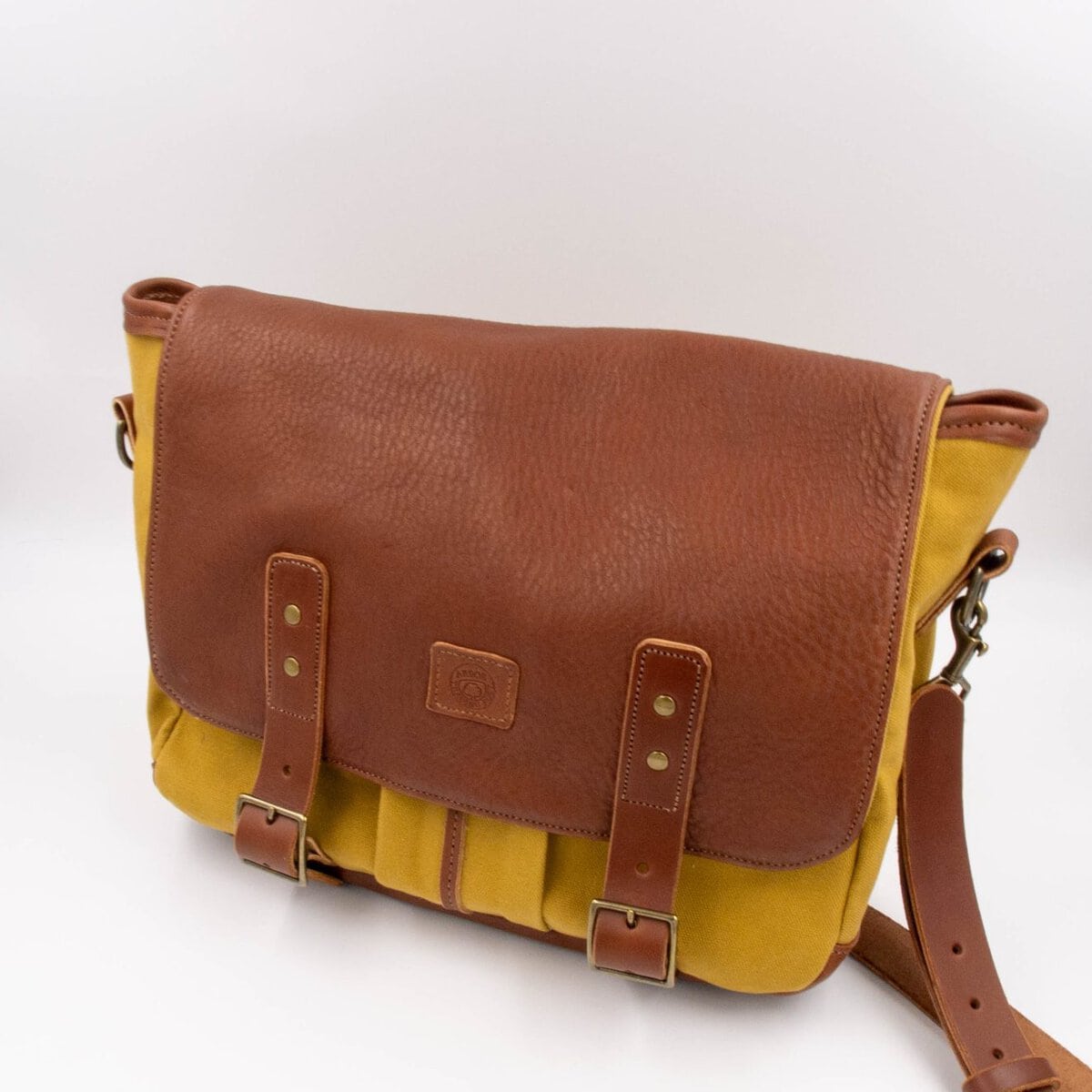 The Forge Messenger | Waxed Canvas & Leather Laptop Bag